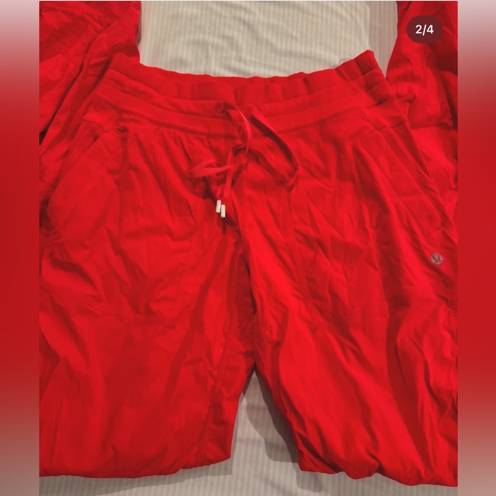 BEUTIFUL red lulu lemon joggers!!!